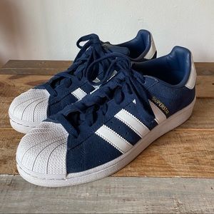 Adidas Superstar Velvet Navy Blue